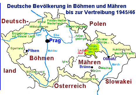 Deutsche Besiedelung in Böhmen und Mähren bis 1945/46